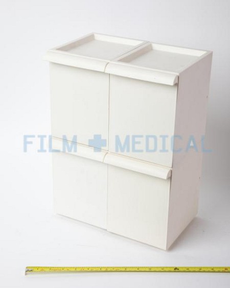 Medical Storage Drawers Plastic in White (priced individually)